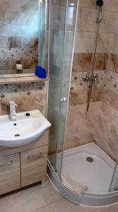 Kúpeľňa v ubytovaní Sunshine apartman + 18 fotografií