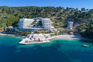 an aerial view of the resort and the ocean at RMH Lazure Luxury Apartments in Lopud