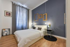 Posteľ alebo postele v izbe v ubytovaní Center Simeon apartment