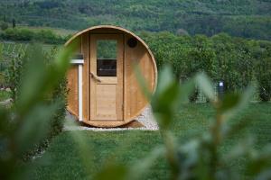 Vonkajšia záhrada v ubytovaní Weingut Windegg