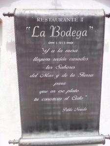 a sign that says la boorderedza on a wall at Casa La Rosa in Almedinilla