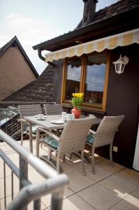 Balkón nebo terasa v ubytování Haus Weinbergblick