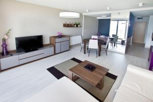 Telewizja i/lub zestaw kina domowego w obiekcie Apartamenty Na Klifie