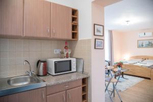 Kuchyňa alebo kuchynka v ubytovaní Deluxe Apartments