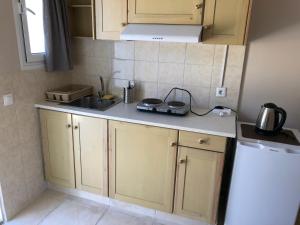 Kuchyň nebo kuchyňský kout v ubytování Petros Rooms & Apartments