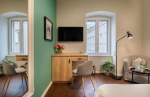 TV a/nebo společenská místnost v ubytování Luxury Residence Mareta