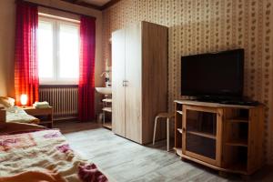 TV a/nebo společenská místnost v ubytování Monteurzimmer Linde
