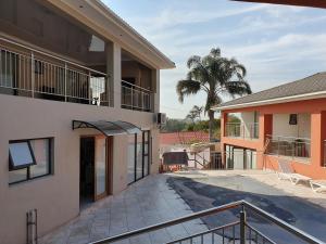 a view of the courtyard of a house at Ubuntu Hotel in East London