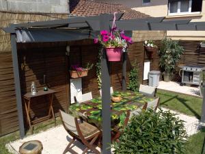 Zahrada ubytování Bienvenue Chez Nous