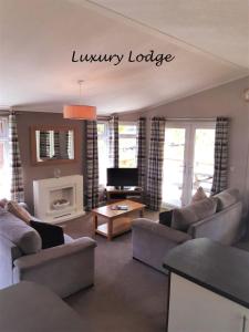 A seating area at Inverbeg Holiday Park 