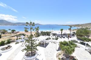 a view of the beach from a resort at Paradiso Boutique in Parikia