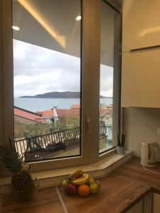 Balkón nebo terasa v ubytování Butterfly Apartman