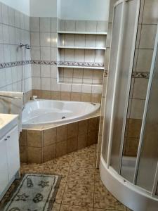 Koupelna v ubytování Apartmá Doubek
