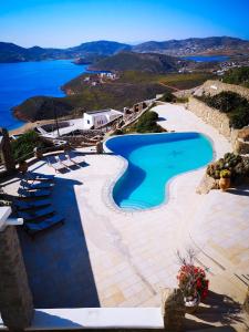 
A view of the pool at Villa Crystal Agios Sostis or nearby
