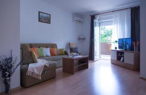 Posezení v ubytování Apartment Helga