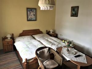 Postel nebo postele na pokoji v ubytování Penzion Trattoria
