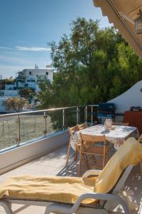 Balkón nebo terasa v ubytování Beach Front Condo South Crete