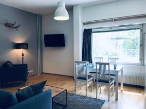 Posezení v ubytování Kamppi City Apartment