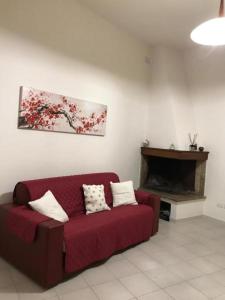 A seating area at Laura's house