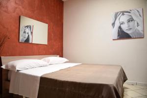 Posteľ alebo postele v izbe v ubytovaní Eremo Monte Somma