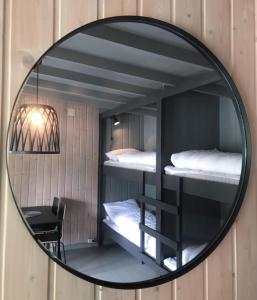 Postel nebo postele na pokoji v ubytování Solhaug Fjordcamping