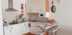Virtuvė arba virtuvėlė apgyvendinimo įstaigoje Gaviota