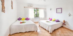 Postel nebo postele na pokoji v ubytování Hotel Laguna del Cocodrilo