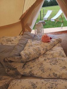 Postel nebo postele na pokoji v ubytování Camping Garden Park