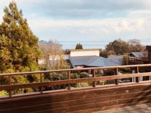 a view from the balcony of a house at Dulac Futrono in Futrono