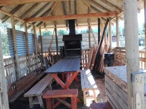 Restaurace v ubytování Cabañas Captren Andino