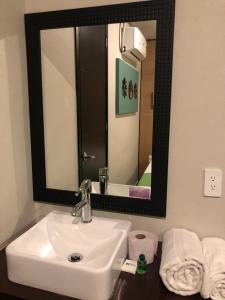 Koupelna v ubytování Hotel Raga Inn