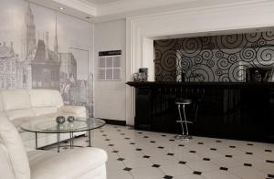 Istumisnurk majutusasutuses Letuchaya Mysh Hotel