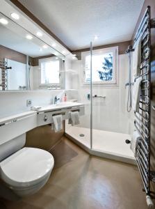 Koupelna v ubytování Hotel Astoria