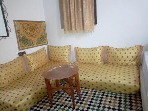 Posezení v ubytování Riad El Bacha