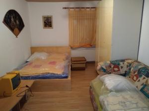 Postel nebo postele na pokoji v ubytování Haus Zauberwald