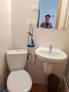 Kúpeľňa v ubytovaní Pokoje Gościnne u Lidki