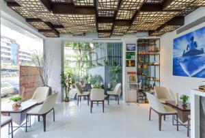 Χώρος καθιστικού στο Dragonfly Hotel - The Art Hotel