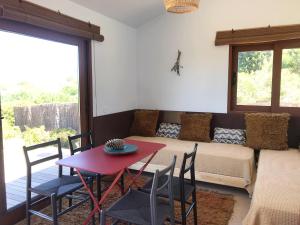 Ein Sitzbereich in der Unterkunft Eco-lodge Villa Epicurea