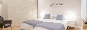 Postel nebo postele na pokoji v ubytování Apartamento de diseño centrico con terraza espectacular