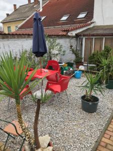 Zahrada ubytování Hív-Lak Apartman