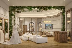 a rendering of a wedding dress in a room at Hyatt Ziva Cap Cana in Punta Cana +37 photos