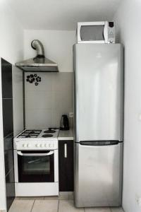Kuchyň nebo kuchyňský kout v ubytování Apartman ZTC