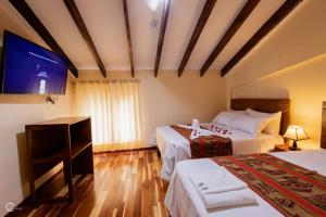 Katil atau katil-katil dalam bilik di Quechua Hostal Recoleta