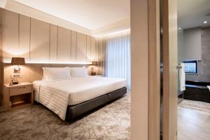 Katil atau katil-katil dalam bilik di Hotel Valletta