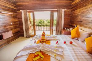 Ein Balkon oder eine Terrasse in der Unterkunft Dinatah Lembongan Villas