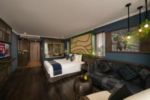 Posezení v ubytování Pistachio Hotel Sapa