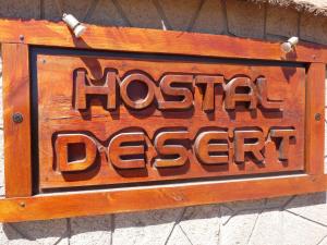Certificato, attestato, insegna o altro documento esposto da Hostal Desert