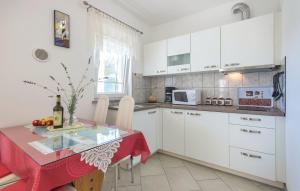 Kuchyňa alebo kuchynka v ubytovaní Apartmani Lisičak A2+2 + 36 fotografií