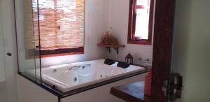 Koupelna v ubytování Brisa de Lavras