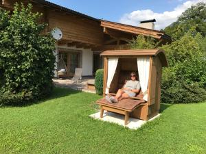 Ogród w obiekcie Haus Bergsicht Lofer